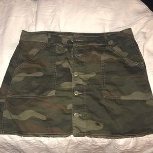 Camp American Eagle button down skirt
